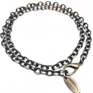 Bronze + Sterling Silver Karyn Chopik Chain Necklace | Effusion Art Gallery + Cast Glass Studio, Invermere BC