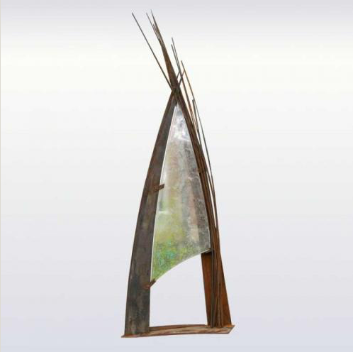 Heather Cuell Columbia Flow Cast Glass Sculpture