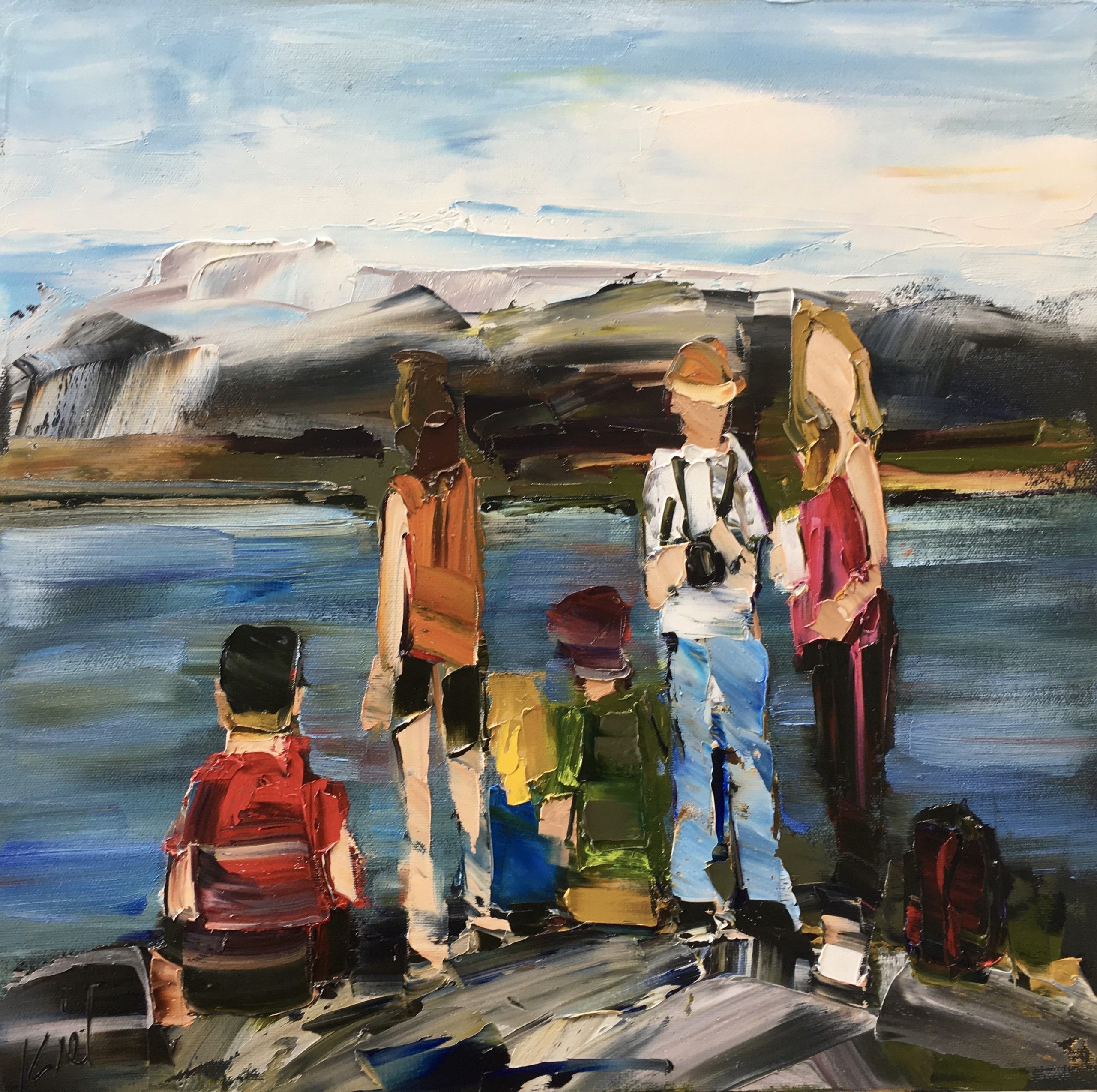 Every Summer Has Its Own Story 2, oil painting by Kimberly Kiel | Effusion Art Gallery + Cast Glass Studio, Invermere BC