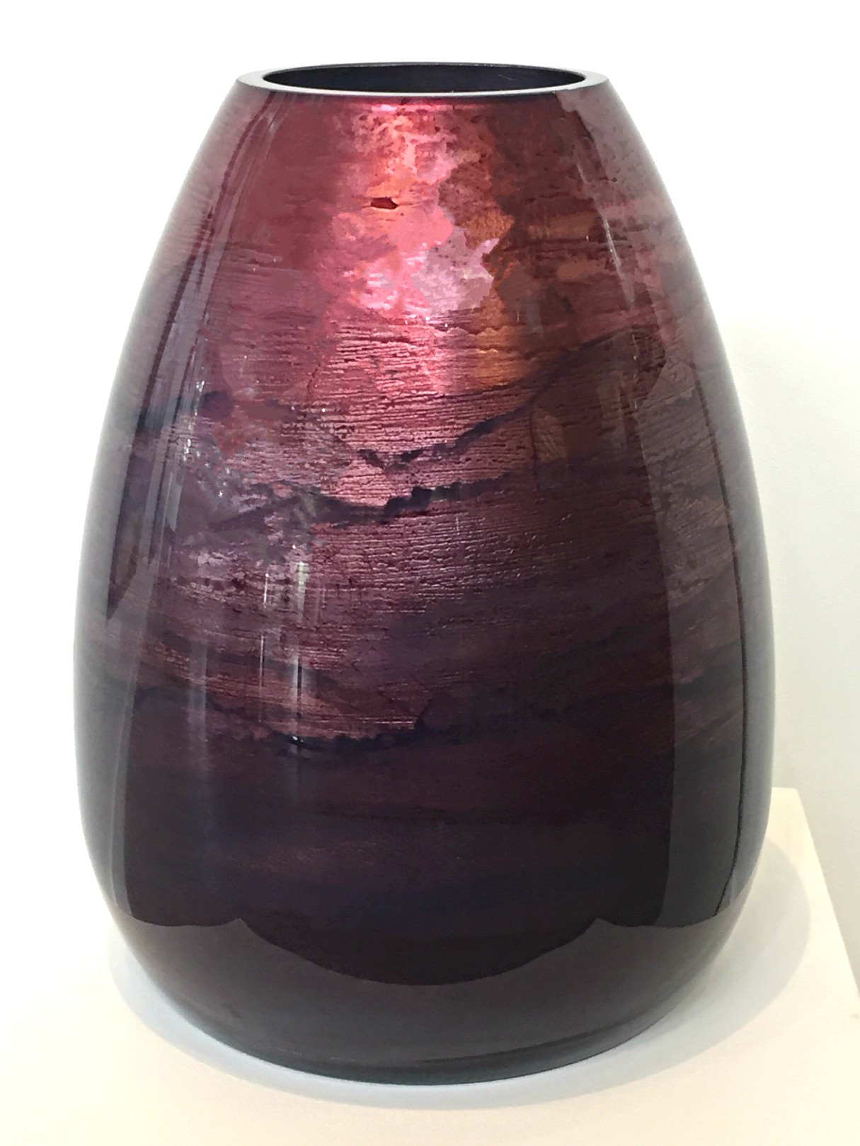 Purple Gilded Vase by David Graff | Effusion Art Gallery + Cast Glass Studio, Invermere BC