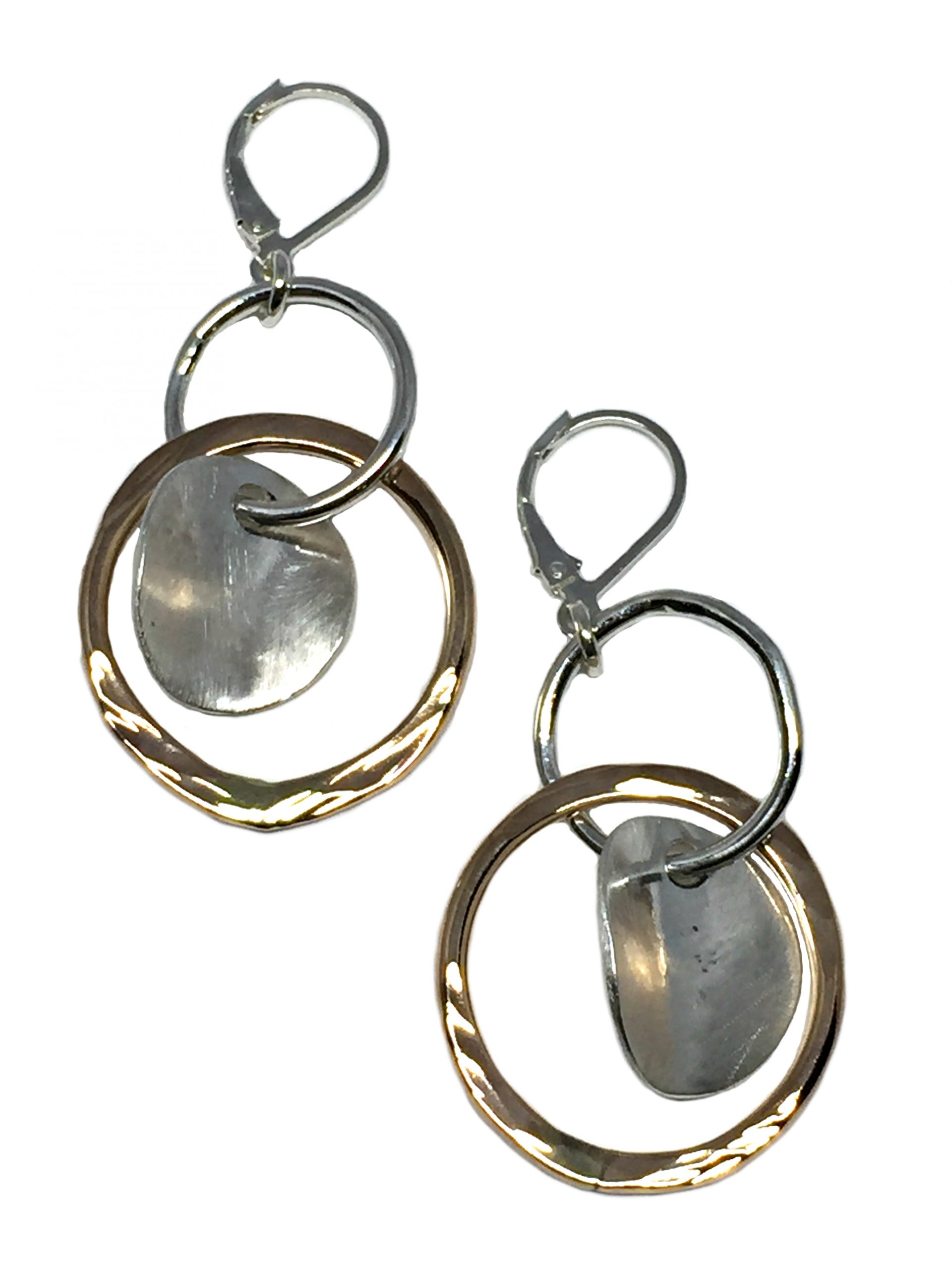 Sterling Silver + Bronze Earrings by Karyn Chopik | Effusion Art Gallery + Cast Glass Studio, Invermere BC