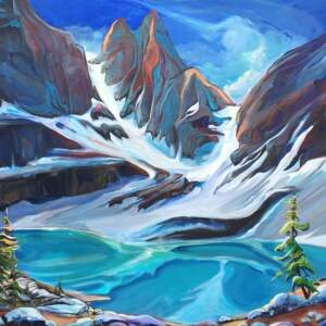 Opulence of Oesa, acrylic landscape painting by Heather Pant | Effusion Art Gallery + Cast Glass Studio, Invermere BC
