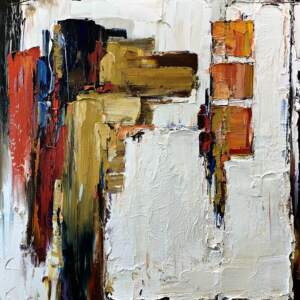 Here and Gone, abstract painting by Kimberly Kiel | Effusion Art Gallery + Cast Glass Studio, Invermere BC