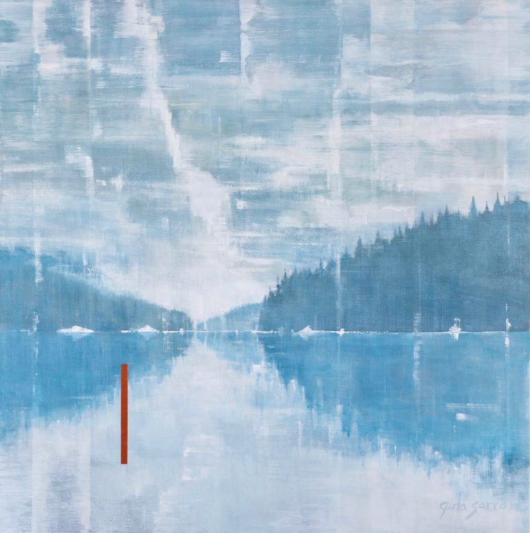 Feeling You Close, acrylic landscape painting by Gina Sarro | Effusion Art Gallery + Cast Glass Studio, Invermere BC