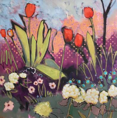 We are Ready, acrylic painting by Eleanor Lowden | Effusion Art Gallery + Cast Glass Studio, Invermere BC