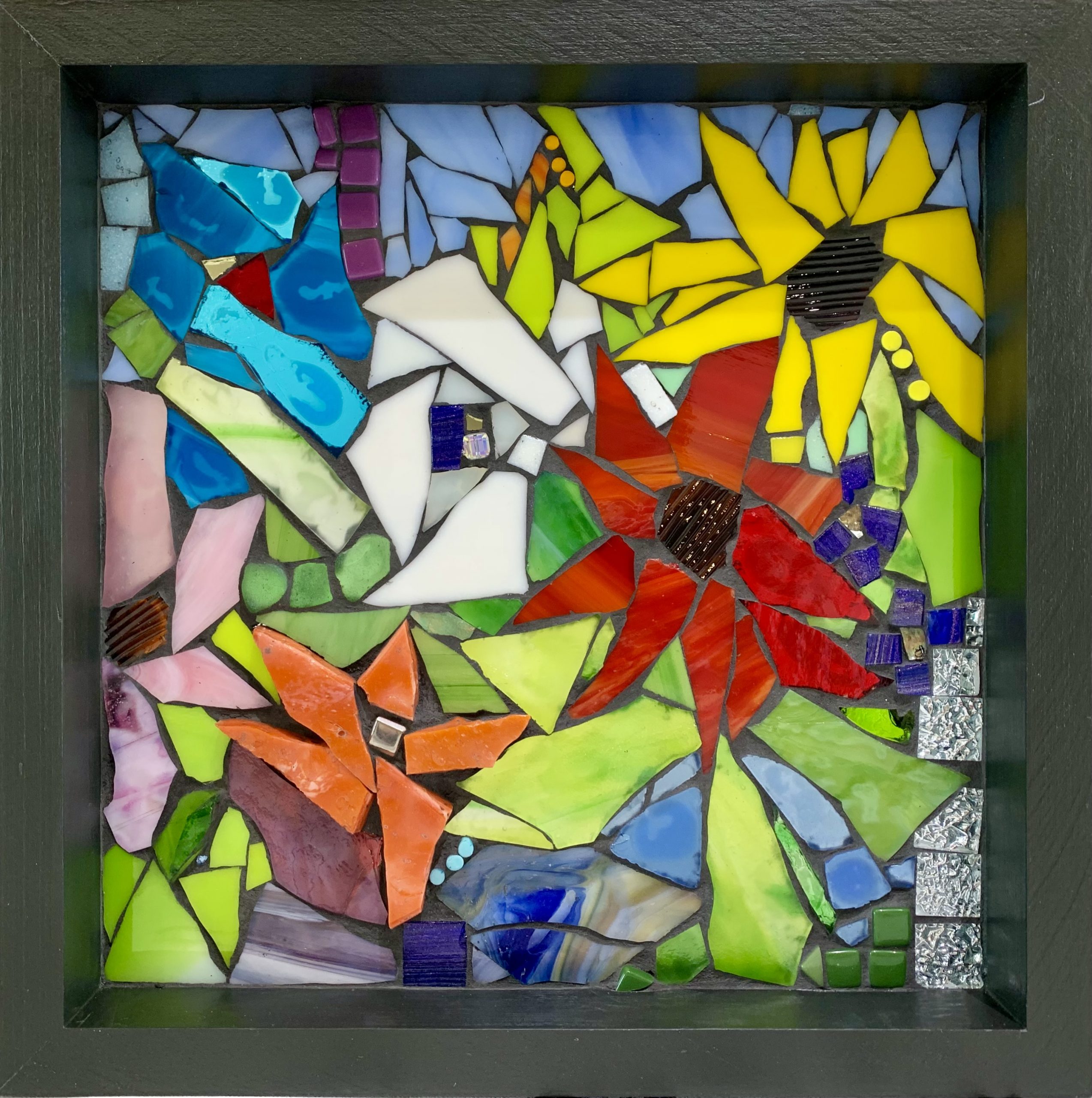 All I'll Ever Become, stained glass mosaic by Kimberly Kiel | Effusion Art Gallery + Cast Glass Studio, Invermere BC
