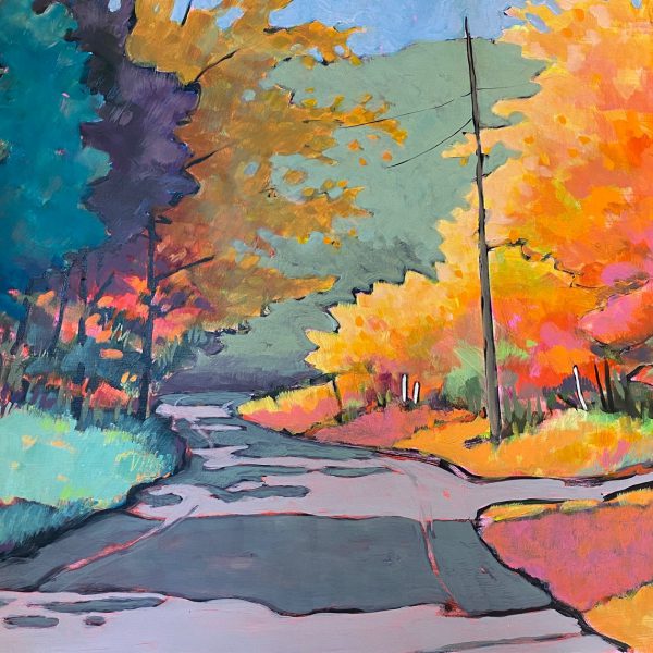 I Created a World for You, acrylic landscape painting by Eleanor Lowden | Effusion Art Gallery + Cast Glass Studio, Invermere BC