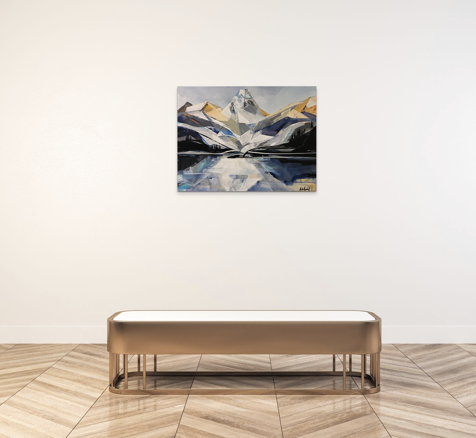 Panorama, landscape painting by Katie Leahul | Effusion Art Gallery + Cast Glass Studio, Invermere BC