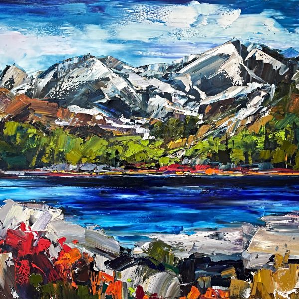The Highs and Lows, oil landscape painting by Kimberly Kiel | Effusion Art Gallery + Cast Glass Studio, Invermere BC
