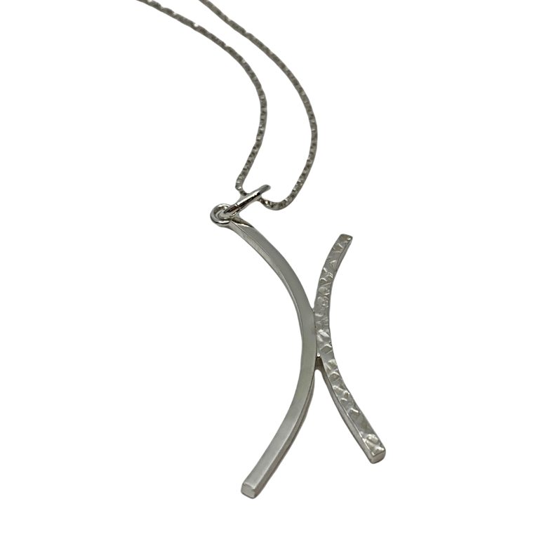 Sterling silver necklace by A&R Jewellery | Effusion Art Gallery + Cast Glass Studio, Invermere BC