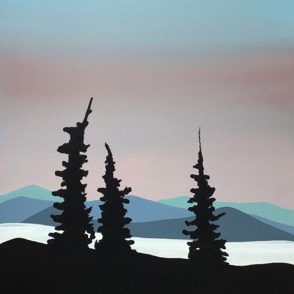 In Focus, mixed media painting by Cody Pendleton | Effusion Art Gallery + Cast Glass Studio, Invermere BC