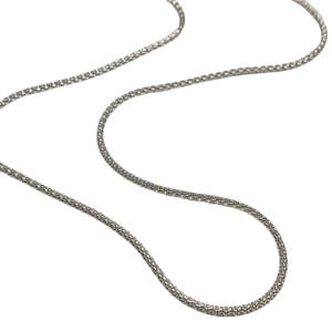 Sterling silver chain by Karyn Chopik | Effusion Art Gallery + Cast Glass Studio, Invermere BC
