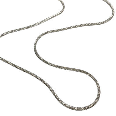 Sterling silver chain by Karyn Chopik | Effusion Art Gallery + Cast Glass Studio, Invermere BC