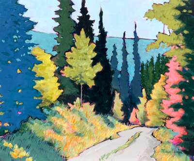 Fleeting Moment, acrylic painting by Eleanor Lowden | Effusion Art Gallery + cast Glass Studio, Invermere BC