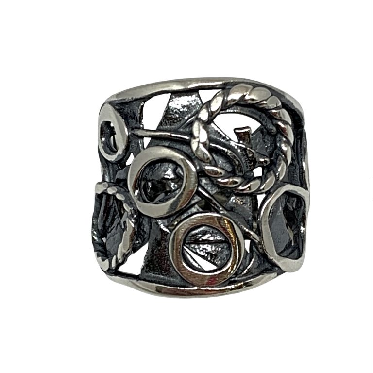Handmade sterling silver ring by A&R Jewellery | Effusion Art Gallery + Cast Glass Studio, Invermere BC