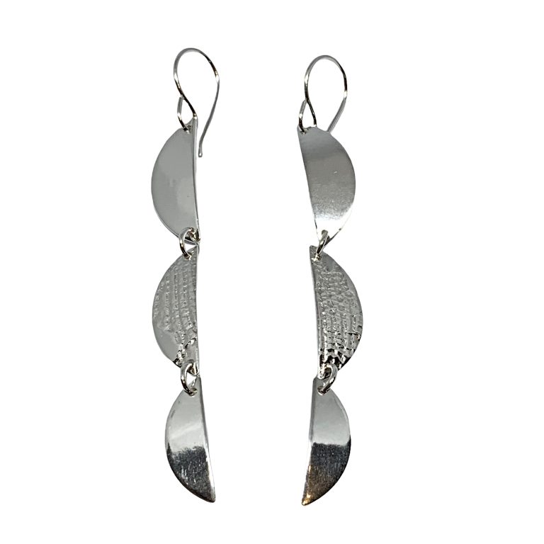 Handmade silver earrings by A&R Jewellery | Effusion Art Gallery + Cast Glass Studio, Invermere BC