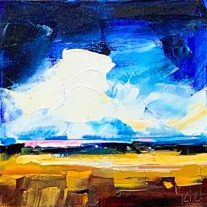 I'll Meet You Here 4, oil landscape painting by Kimberly Kiel | Effusion Art Gallery + Cast Glass Studio, Invermere BC