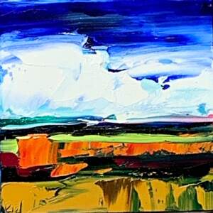 I'll Meet You Here 12, oil landscape painting by Kimberly Kiel | Effusion Art Gallery + Cast Glass Studio, Invermere BC