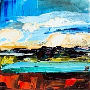 I'll Meet You Here 15, oil landscape painting by Kimberly Kiel | Effusion Art Gallery + Cast Glass Studio, Invermere BC