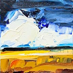 I'll Meet You Here 3, oil landscape painting by Kimberly Kiel | Effusion Art Gallery + Cast Glass Studio, Invermere BC