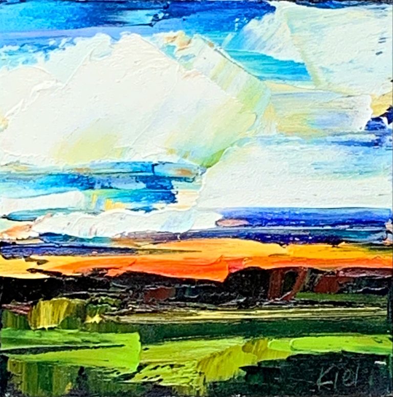 I'll Meet You Here 6, oil landscape painting by Kimberly Kiel | Effusion Art Gallery + Cast Glass Studio, Invermere BC