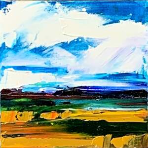 I'll Meet You Here 11, oil landscape painting by Kimberly Kiel | Effusion Art Gallery + Cast Glass Studio, Invermere BC