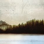 15-8, mixed media landscape painting by David Graff | Effusion Art Gallery + Cast Glass Studio, Invermere BC