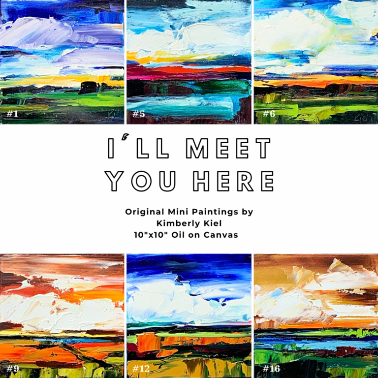 I'll Meet You Here, mini oil landscape paintings by Kimberly Kiel | Effusion Art Gallery, Invermere BC