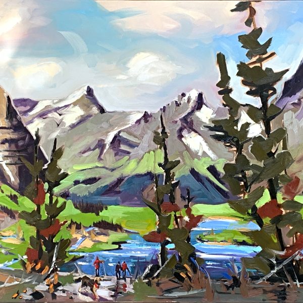 Et la beauté, landscape painting by Robert Roy | Effusion Art Gallery + Cast Glass Studio, Invermere BC