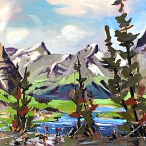 Et la beauté, landscape painting by Robert Roy | Effusion Art Gallery + Cast Glass Studio, Invermere BC