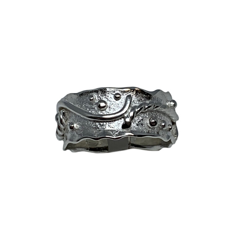 Handmade silver ring by A&R Jewellery | Effusion Art Gallery + Cast Glass Studio, Invermere BC