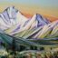 Mount Nelson Seasons of Beauty, original acrylic landscape painting by Kayla Eykelboom | Effusion Art Gallery + Cast Glass Studio, Invermere BC