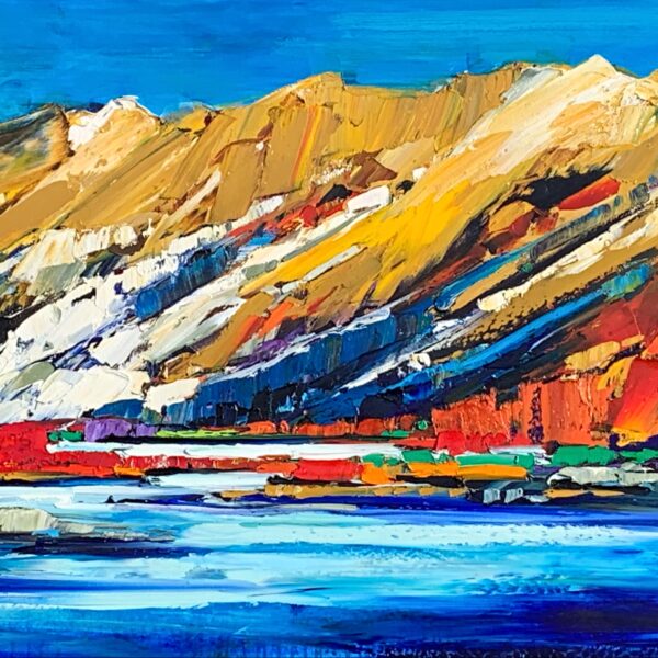 What You Make It 2, landscape painting by Kimberly Kiel | Effusion Art Gallery + Cast Glass Studio, Invermere BC