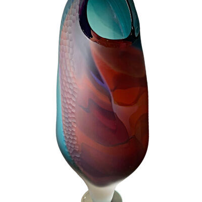 Aurora Borealis 5, blown glass sculpture by Hayden MacRae | Effusion Art Gallery + Cast Glass Studio, Invermere BC