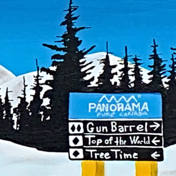 All I Need, Mixed media landscape of Panorama Ski Resort by Cody Pendleton | Effusion Art Gallery, Invermere, BC