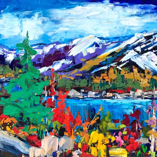 This Time Tomorrow, oil landscape painting by Kimberly Kiel | Effusion Art Gallery, Invermere BC