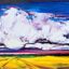 Unexpected and Unpredictable, oil prairie sky landscape painting by Kimberly Kiel | Effusion Art Gallery, Invermere BC