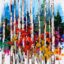 Wherever, Whenever, oil birch tree painting by Kimberly Kiel | Effusion Art Gallery, Invermere BC