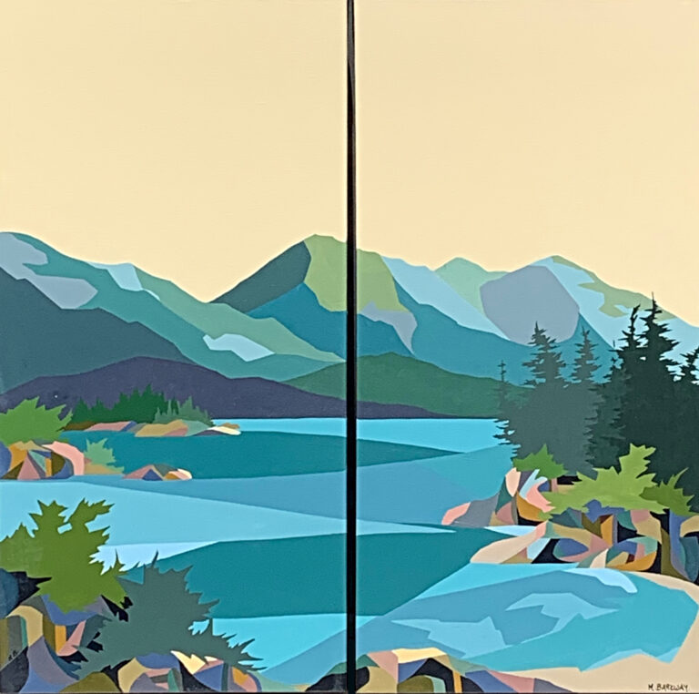 It's All Good, acrylic landscape painting by Michelle Barkway | Effusion Art Gallery, Invermere BC