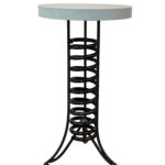 Alpine Side Table 4, reclaimed metal nesting side table by Wendy Stone | Effusion Art Gallery, Invermere BC
