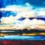 Look to the Skies 2, oil landscape painting by Kimberly Kiel | Effusion Art Gallery, Invermere BC
