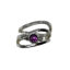 Handmade silver + 1ct raspberry topaz ring by A&R Jewellery | Effusion Art Gallery, Invermere BC