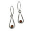 Handmade silver + amber zircon earrings by A&R Jewellery | Effusion Art Gallery, Invermere BC