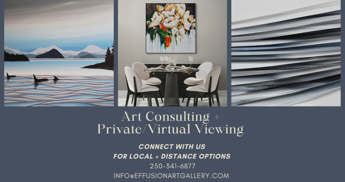 Expert art consulting in Invermere, Canmore, Calgary and beyond at Effusion Art Gallery in Invermere, BC