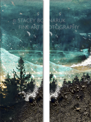 Ocean Flow Set, original composite photograph by Canadian artist Stacey Bodnaruk at Effusion Art Gallery in Invermere, BC.