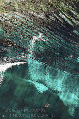 Ocean and Earth Panel 1, original composite photograph by Canadian artist Stacey Bodnaruk at Effusion Art Gallery in Invermere, BC.