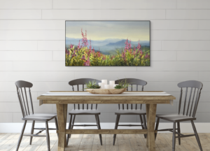 Taking a Break, original acrylic painting by Jane Bronsch at Effusion Art Gallery in Invermere, BC