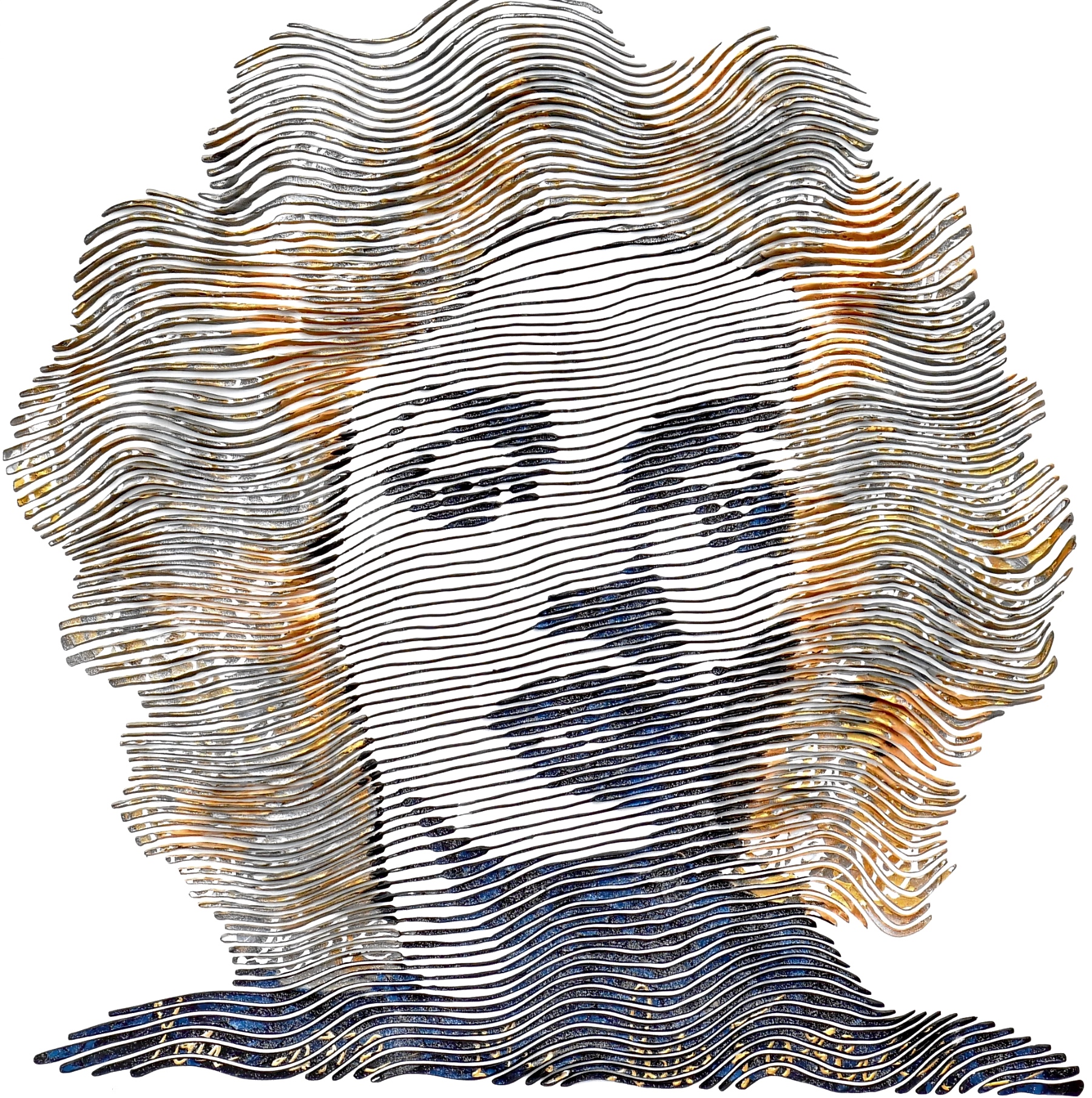 Marilyn Monroe in a Thousand Reflections, original 3-D mixed media painting of Marilyn Monroe by Canadian artist Virginie Schroeder at Effusion Art Gallery in Invermere, BC.