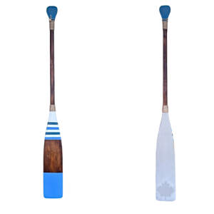 Canada True Paddle 5, one-of-a-kind hand-painted wooden paddle with the Canadian maple leaf by artist Kara Masters at Effusion Art Gallery in Invermere, BC.