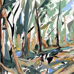 Warwick Vista, original acrylic landscape painting by Canadian artist Laura Stevens at Effusion Art Gallery in Invermere, BC.